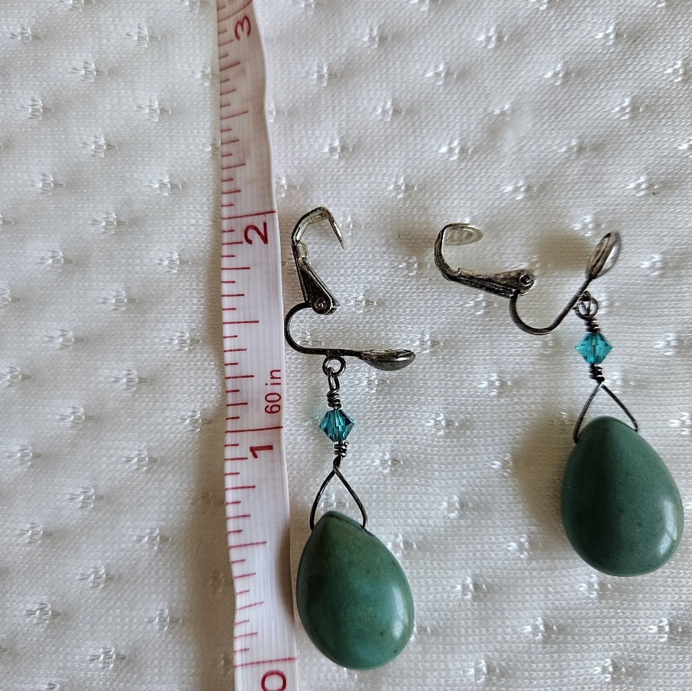 Southwest Style Turquoise Necklace, Bracelet and Earring set - Picture 6 of 14